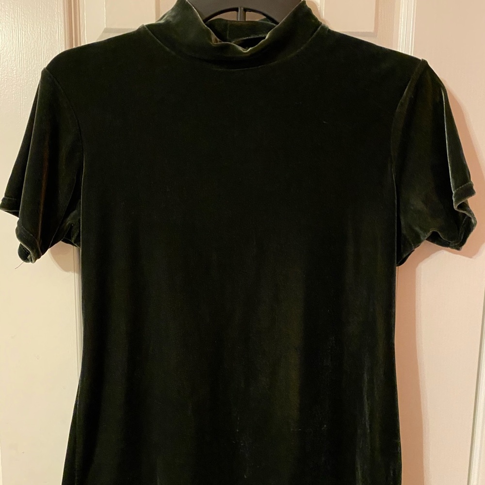 Kathy Ireland vintage green suede